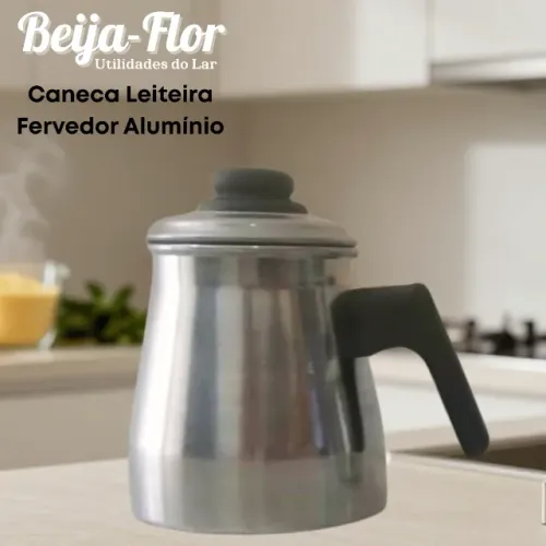 Caneca Leiteira Fervedor de Alumínio