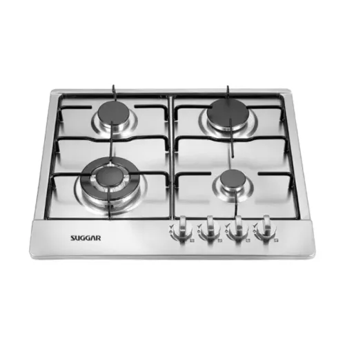 FOGÃO COOKTOP 4 BOCAS AÇO INOX TRIPLA CHAMA Dividimos Em Até 10x Sem Juros