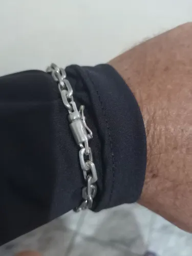 Pulseira Prata Cartier Maciça