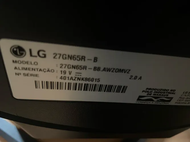 Monitor gamer LG ultra gear 27 144hz