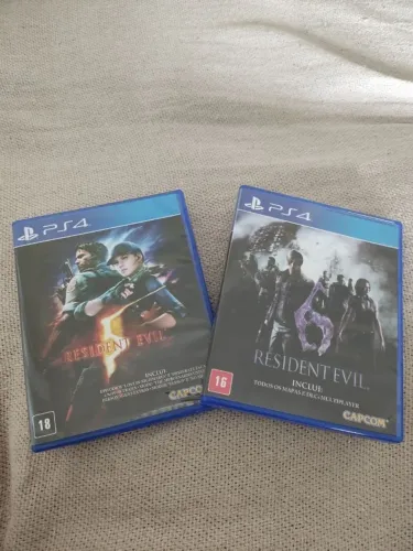 Resident Evil 5 + Resident Evil 6 Ps4 - Jogos Playstation 4 - Midia Fisica
