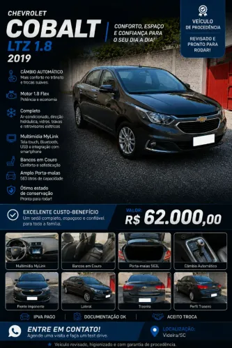 Chevrolet Cobalt LTZ 1.8 8V Econo.flex 4P Aut. 2019