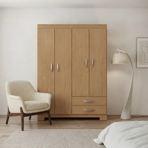 Guarda roupa novo de loja com 4 portas e 2 gavetas 
