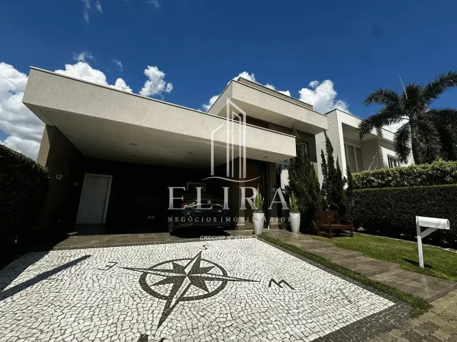 Casa térrea - MOBILIADA - Condomínio Terras do Imperador, Americana, SP - PORTEIRA FECHADA