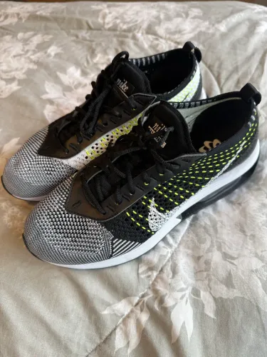 Nike Air Max Flyknit Racer Oreo Preto Branco Volt 36