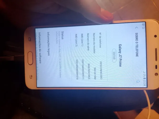 J7 prime 150,00 reais