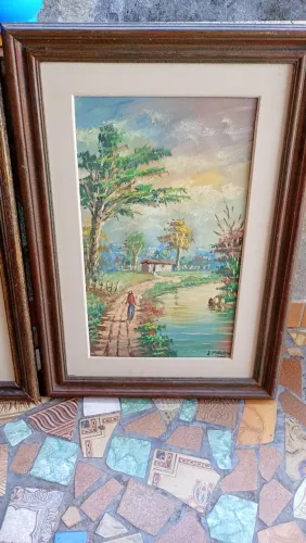 Jogo Quadro Geraldo marcovecchio altura 68cm largura 48