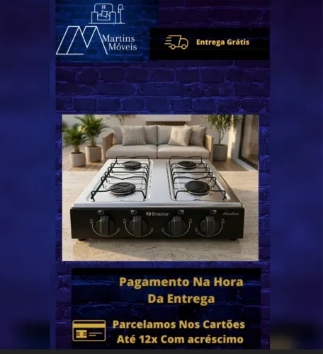 GRANDE PROMOÇÃO FOGÃO 04 BOCAS ASIÁTICO ENTREGA GRATIS ACEITA CARTÃO