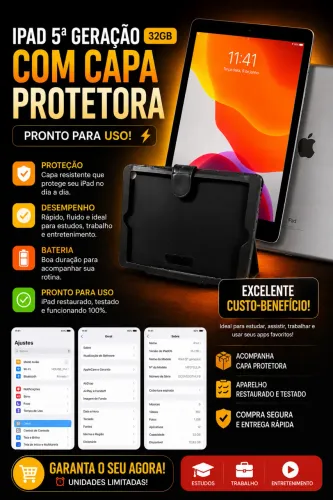 iPad 5ª Geração 32GB Wi-Fi - Excelente Estado
