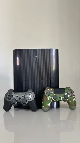 Ps3 super slim Destravado com jogos a sua escolha 2 controles garantia 