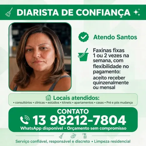 Diarista faxineira