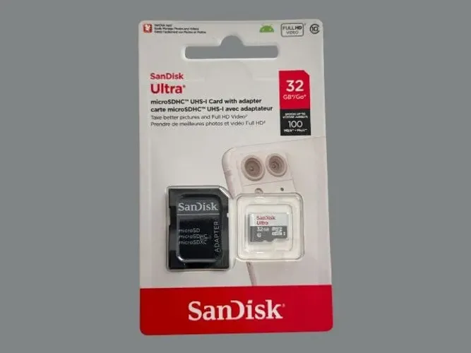 Cartão de Memória SanDisk 32GB Classe 10 Original - Ideal para Celular e Câmera