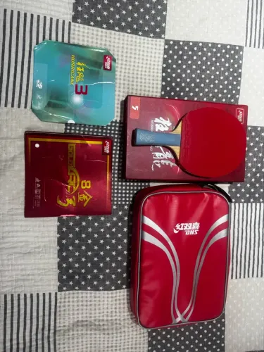 Raquete tenis de mesa hurricane long 5 + hurricane 3 neo + hurricane gold arc 8