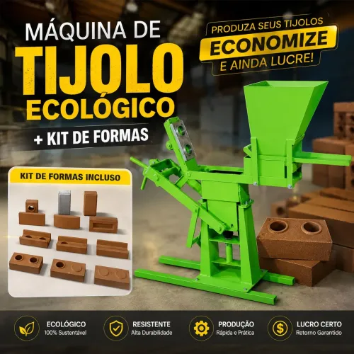 Prensa máquina de Tijolo Ecológico