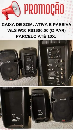 Kit Caixa de Som Ativa + Passiva