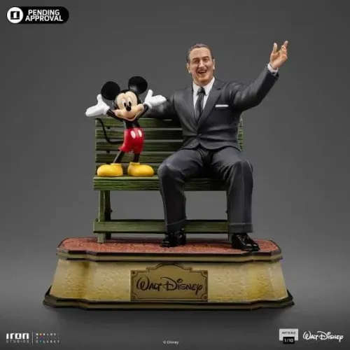 Disney Estátua Comemorativa Exclusiva D23 Mickey e Walt Disney