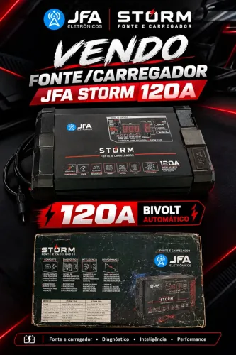 Vende-se fonte jfa 120 amperes, usada com estado de nova!