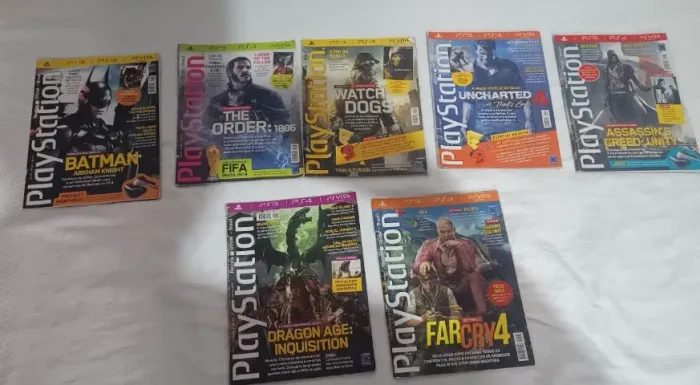Lotão com 49 revistas PlayStation