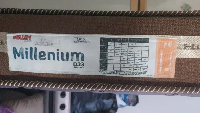 Colchão Casal Millenium Espuma D33