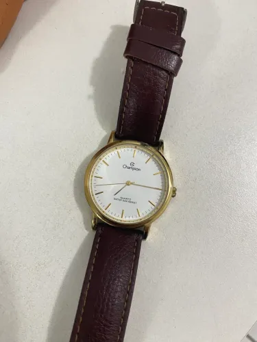 Relógio social Champion - pulseira marrom