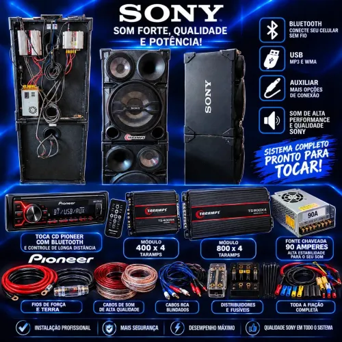 Caixa de som da Sony SH 2000