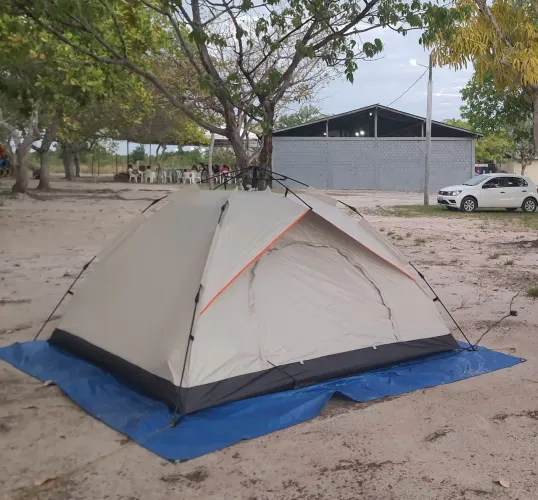 Barraca de camping automática