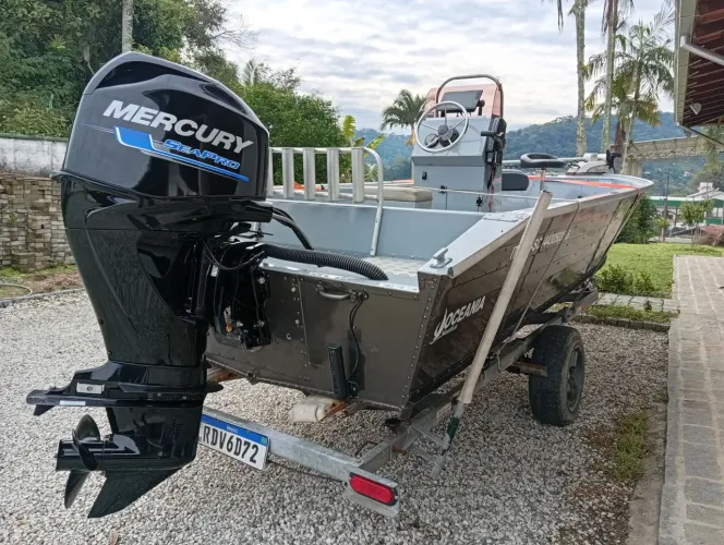 vendo lancha conjunto 2023 equipado com Mercury 60hp Sea pro