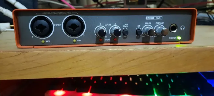 Interface de áudio profissional