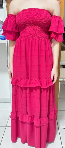 Vestido Longo Rosa