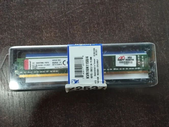 Memoria Ram Kingston 4gb ddr3 1600mhz kvr16n11s8/4