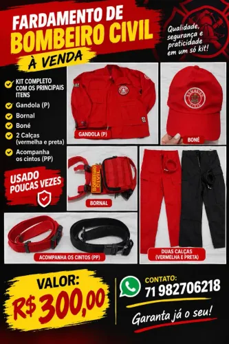 Farda bombeiro civil 