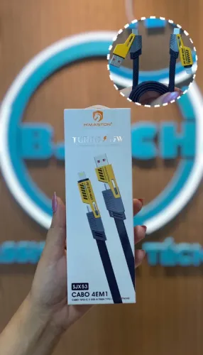 Cabo turbo 65w 4 em 1
