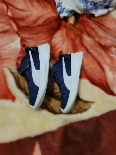Tênis Puma Flyer Runner Mesh V BDP infantil azul 23