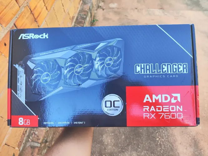 Placa De Video RX 7600 8GB Asrock Challenger Pro OC