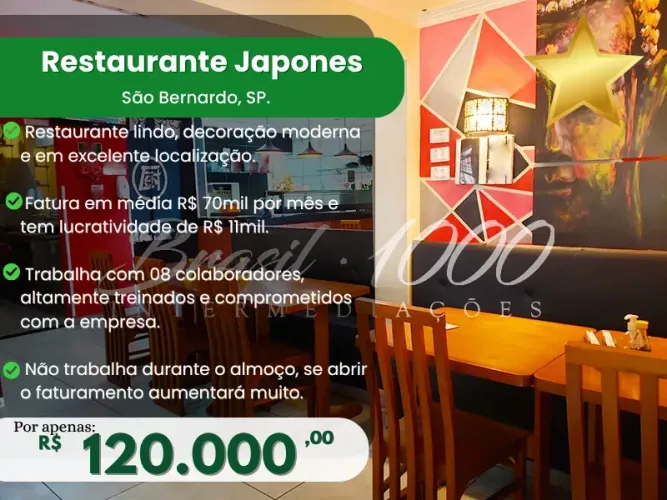 Restaurante Japones em São Bernardo, SP. (Cod. 109717)