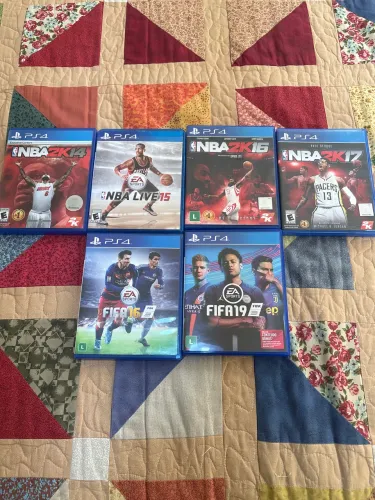 7 jogos de esporte PS4 FIFA E NBA2K