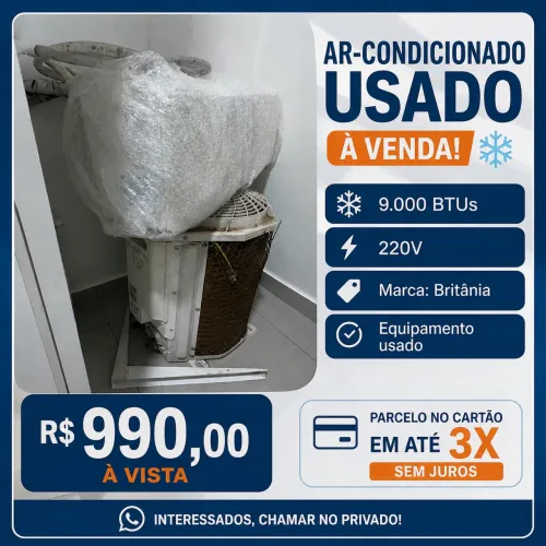 Vende-se ar condicionado 9mil btus