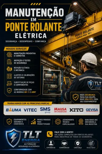 Manutenção em Ponte Rolante 15T