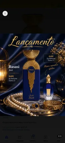 PERFUME LANÇAMENTO