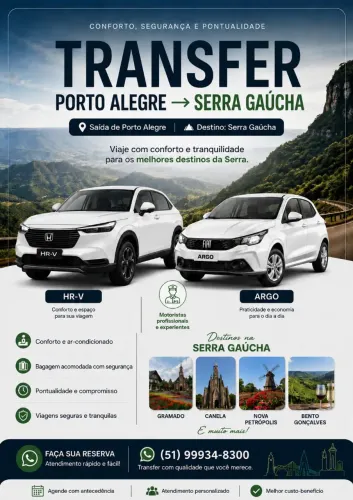 Transfer Porto Alegre / Serra Gaúcha