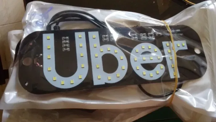 Placa Sinalizadora Acrilico E led para aplicativos