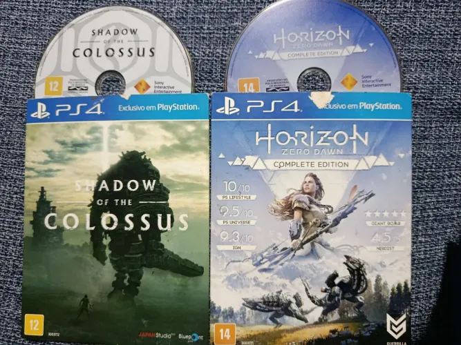 JOGOS PS4 (Shadow of the Colossus, Horizon Zero Down Edição Completa)