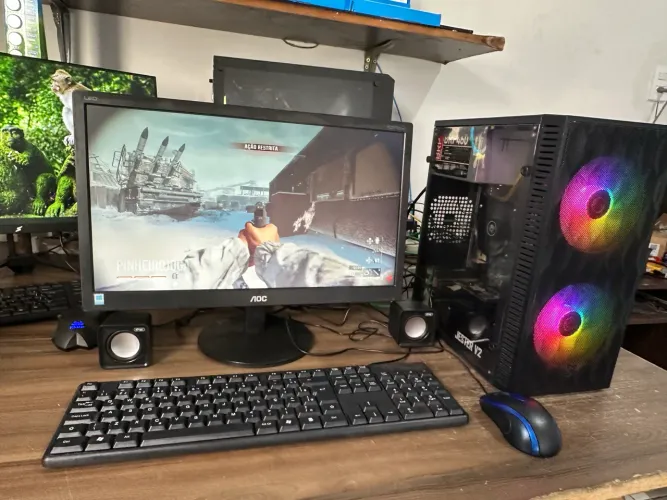 Computadores gamer basico 1100,00 so cpu 3x no cartão gamer i5 loja com garantia 