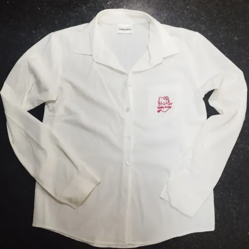 Camisa de botão Hello Kitty Oficial do Japão 