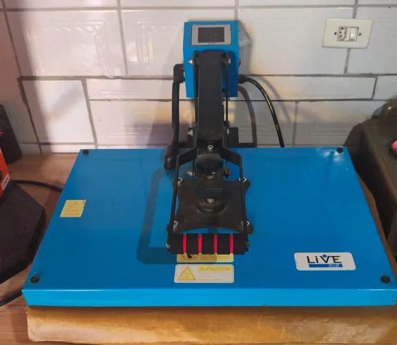 Prensa plana manual 40x60 live 110v com gaveta