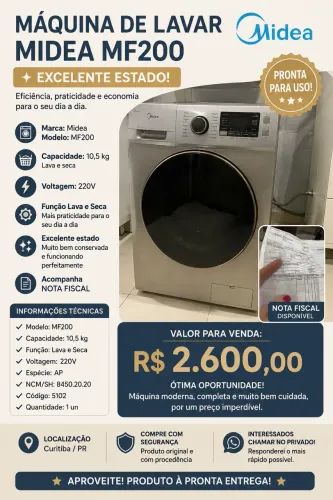 Máquina lava e seca
