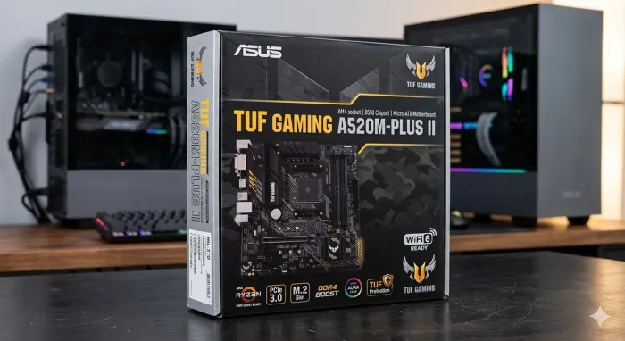 Placa mãe Asus TUF GAMING A520M Plus II (Com defeito)