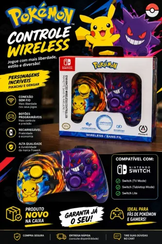 Controle Nintendo Switch sem fio