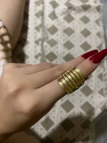 Anel dos 07 dons ouro 18