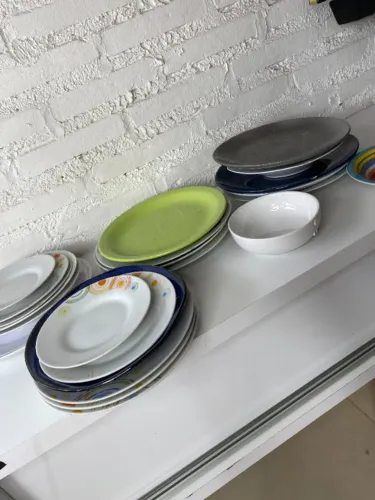 Rf021 Conjunto de Louças Pratos e Tigelas Cozinha